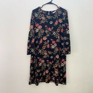 Loft Large Black and Floral Dress